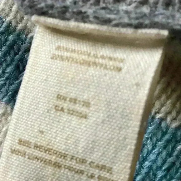 Free People Aztec Stripe Fringe Hoodie Knit Cardigan Wool Blend S/P  Open hood - Picture 7 of 7